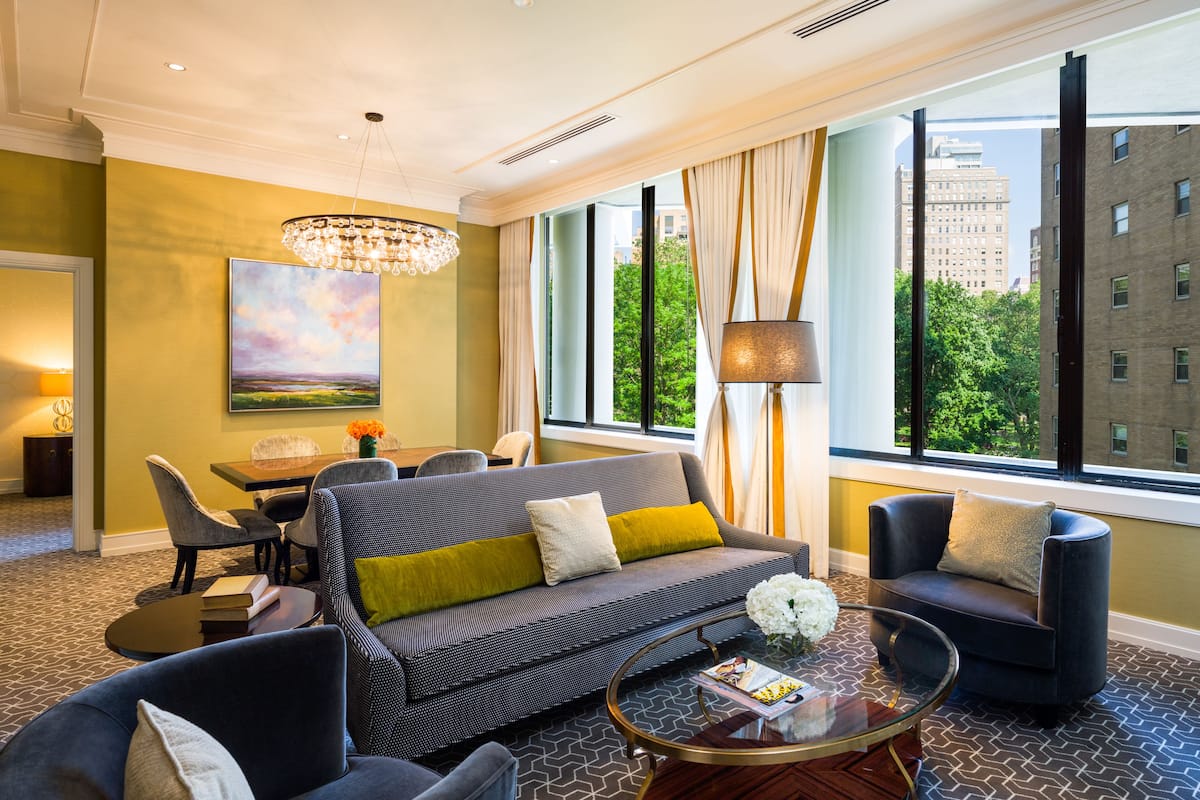Suite, 1 Bedroom (King, Park Suite) | Living room | 32-inch flat-screen TV with cable channels, pay movies