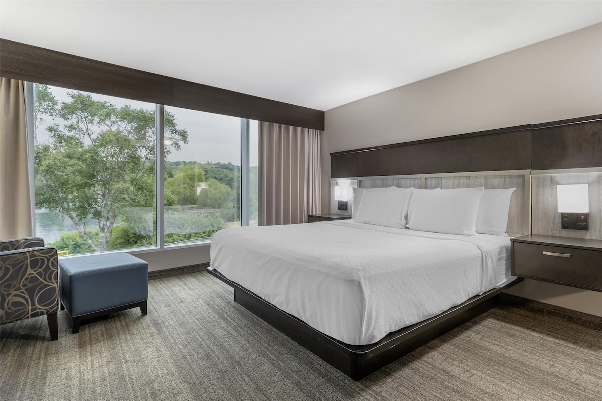 Suite, 1 cama de matrimonio grande, chimenea, vistas al lago (with Sofabed) | 1 dormitorio y ropa de cama de alta calidad