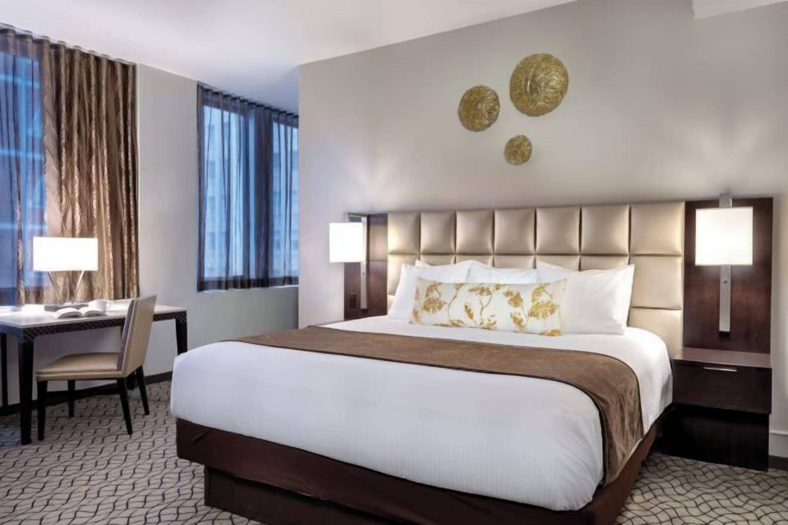 Premium bedding, down duvets, in-room safe, desk