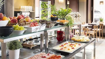 Daily buffet breakfast (EUR 12 per person)