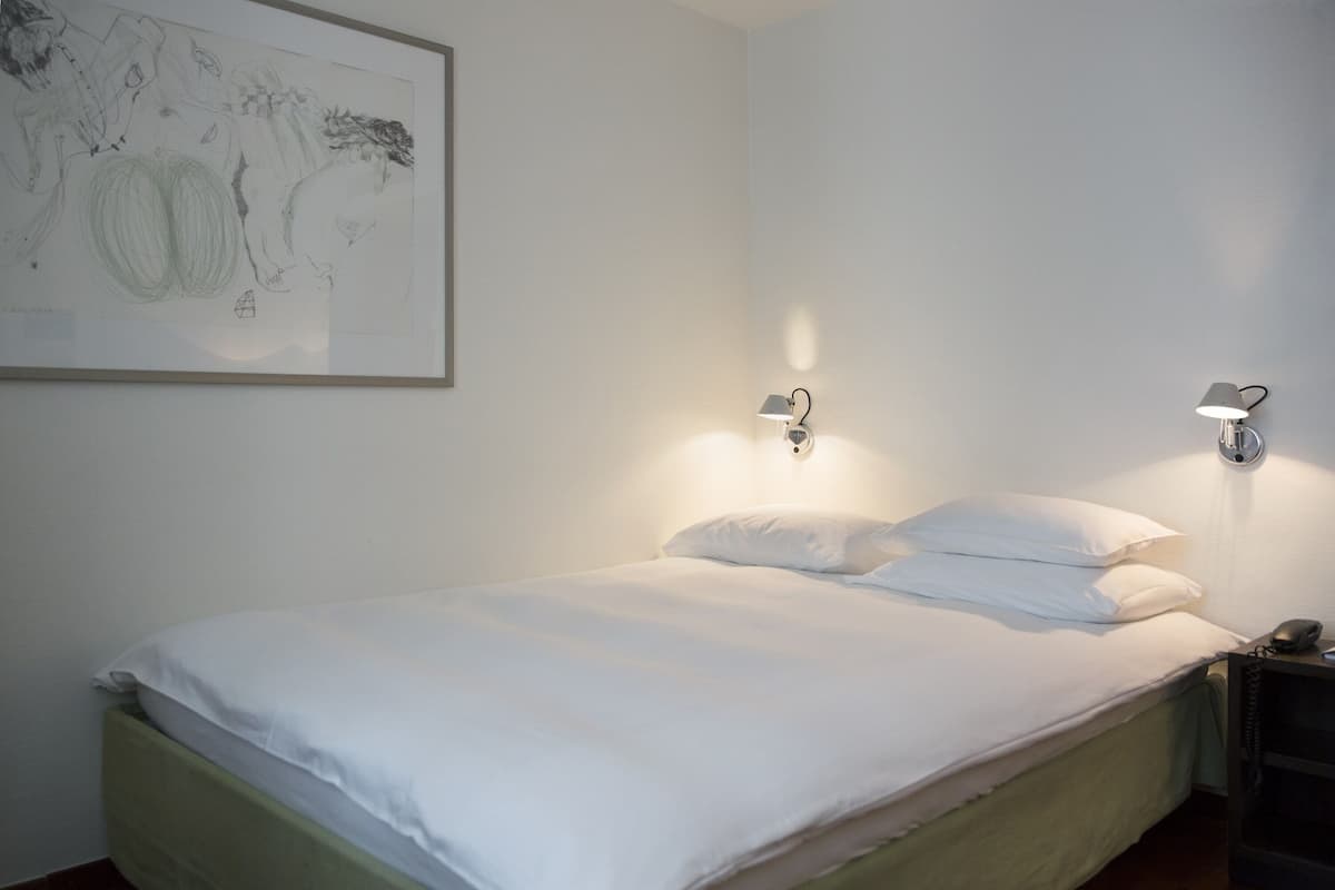 Hypo-allergenic bedding, down comforters, minibar, in-room safe