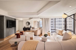 Televisión de pantalla plana de 65 pulgadas con canales digitales