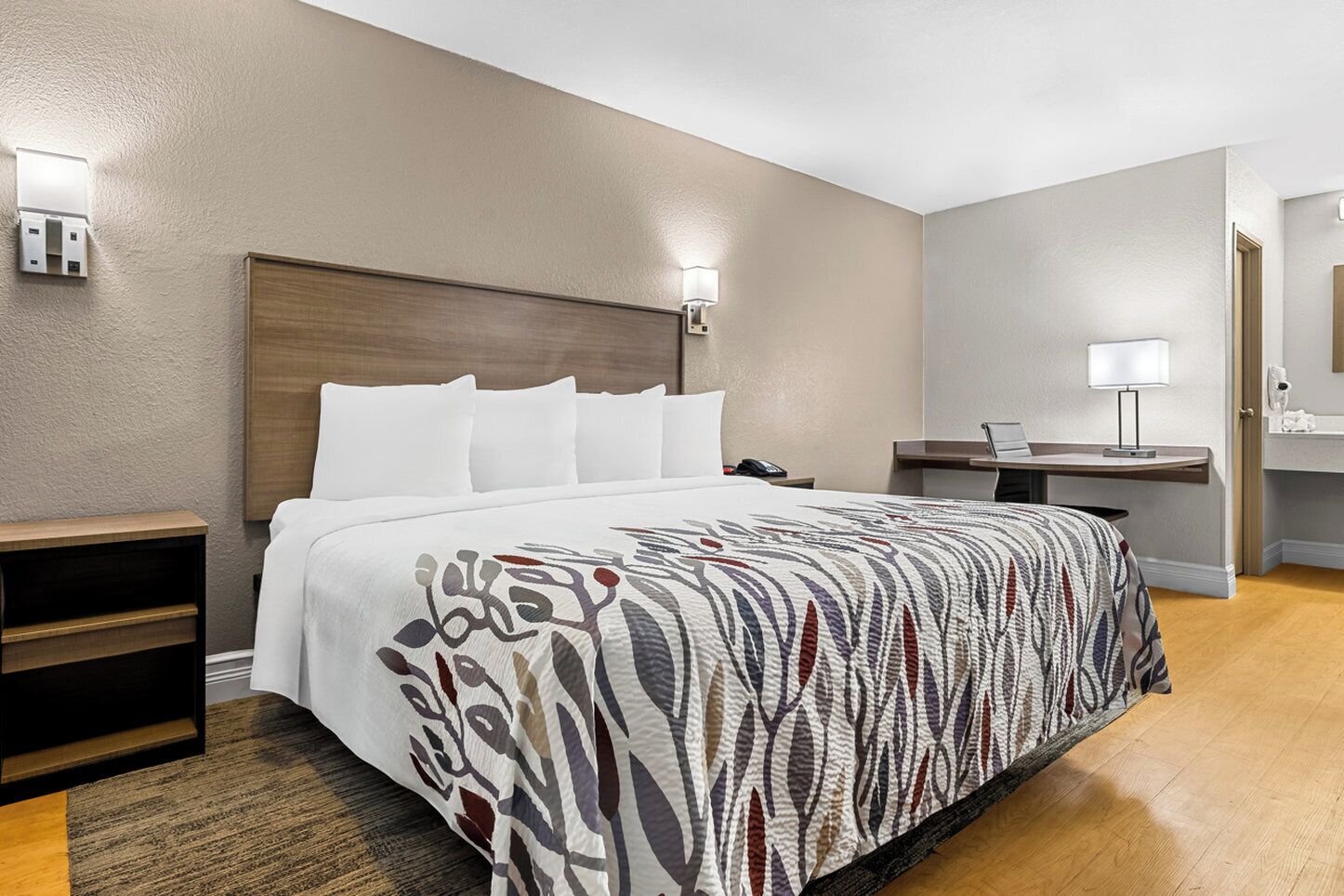 In-room safe, desk, blackout drapes, cribs (free)