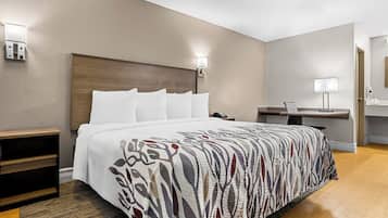 In-room safe, desk, blackout drapes, cribs (free)