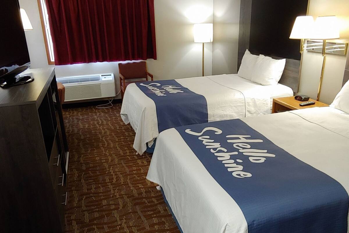 In-room safe, desk, iron/ironing board, free cribs/infant beds