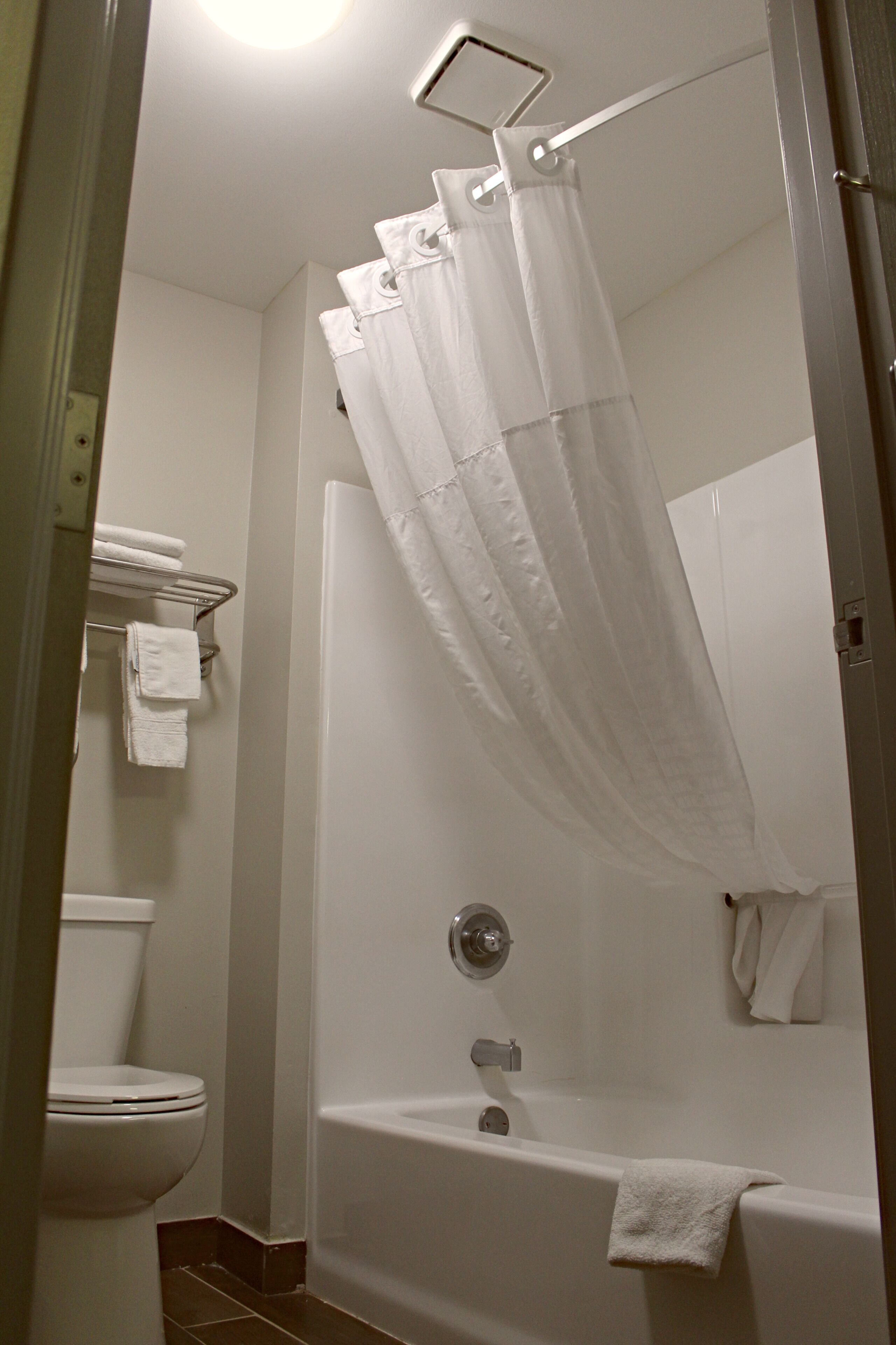 Hair dryer, towels
