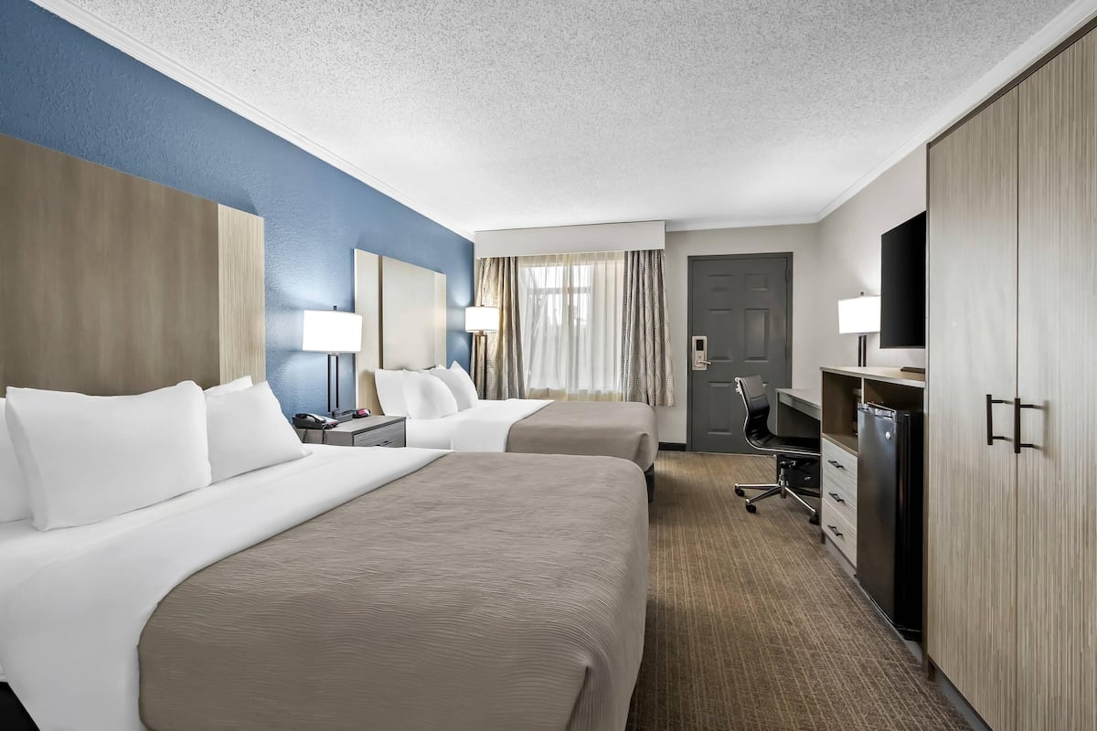 Room, 2 Queen Beds, Accessible, Non Smoking | Premium bedding, in-room safe, desk, iron/ironing board