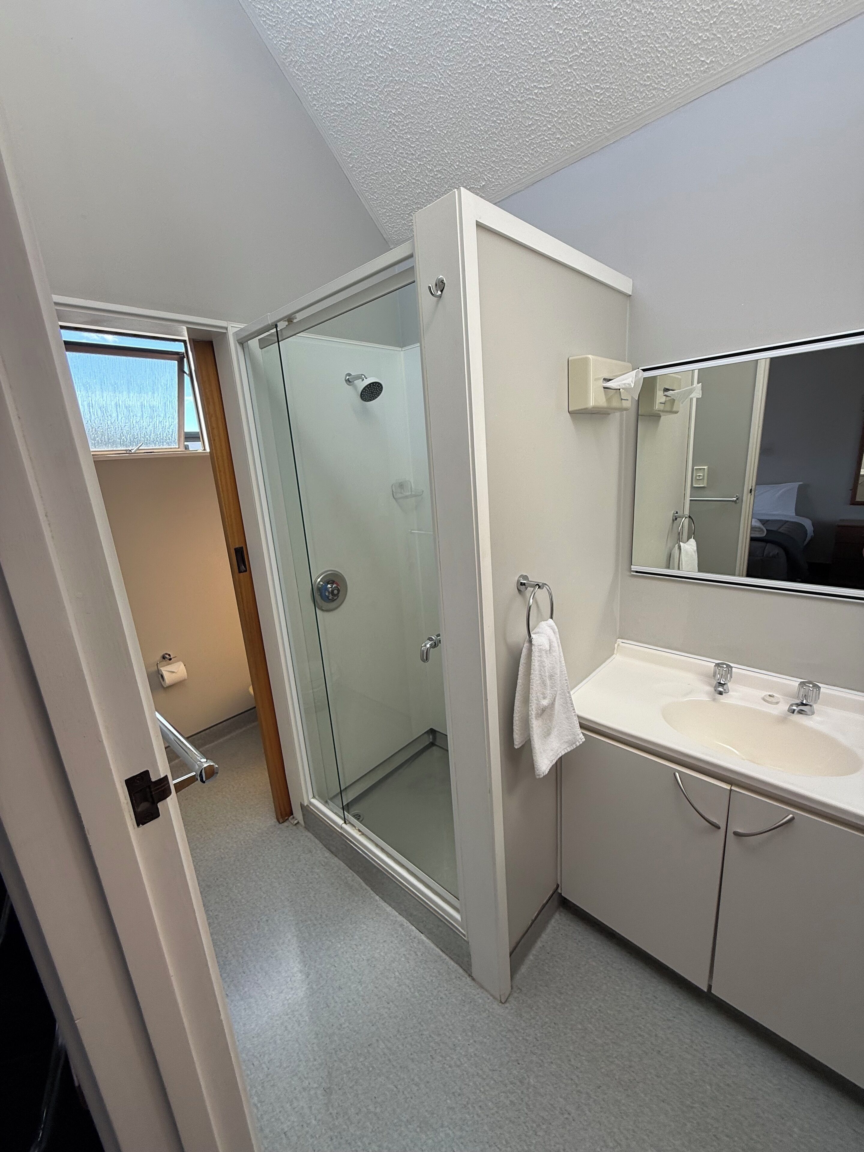 Queen Studio | Bathroom | Free toiletries, hair dryer, towels, soap
