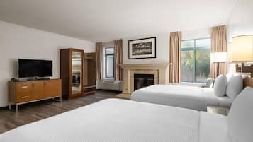 Premium Suite, 2 Queen Beds, Non Smoking | Minibar, desk, laptop workspace, blackout drapes