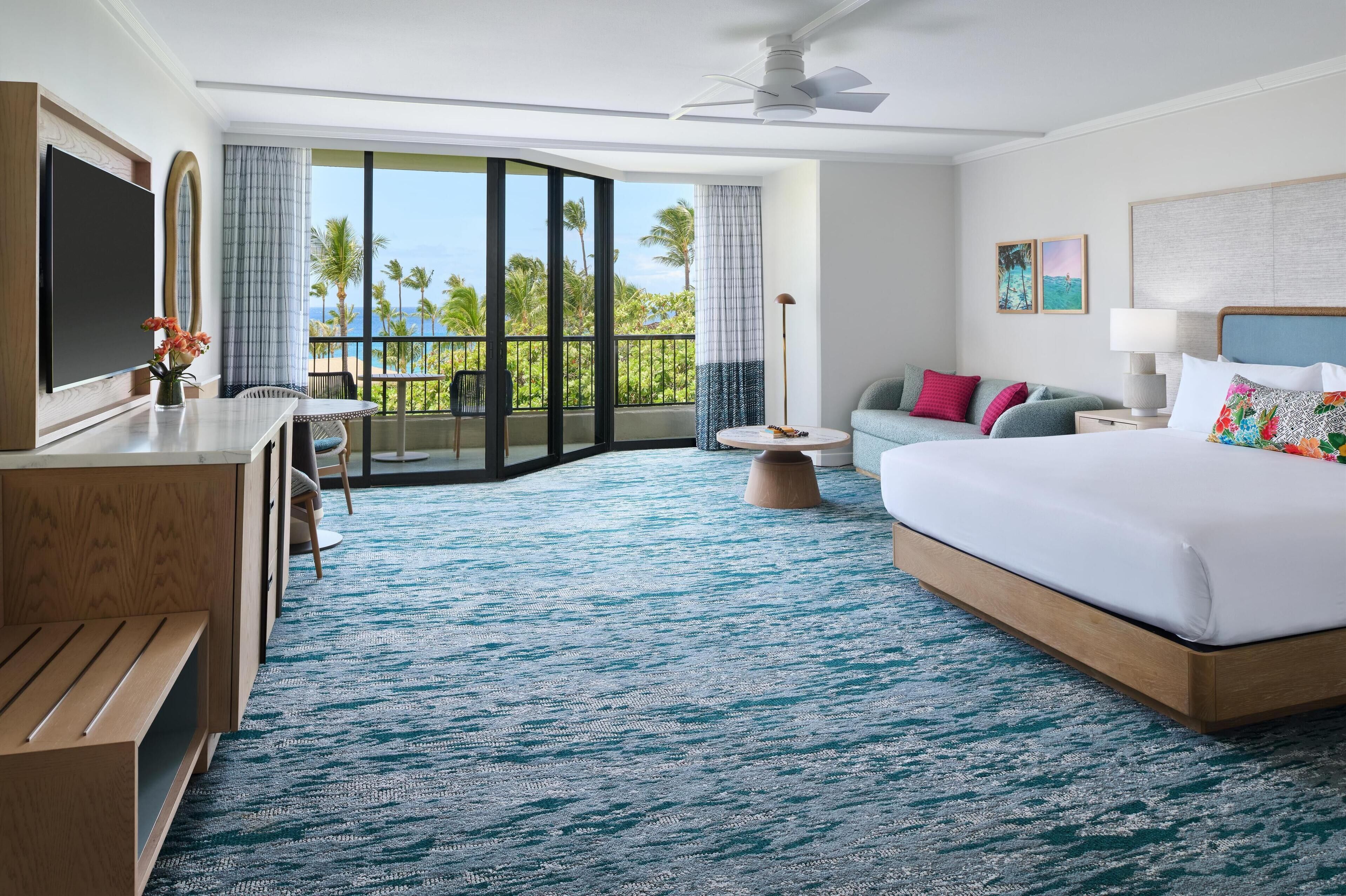 Premium bedding, down duvets, in-room safe, desk