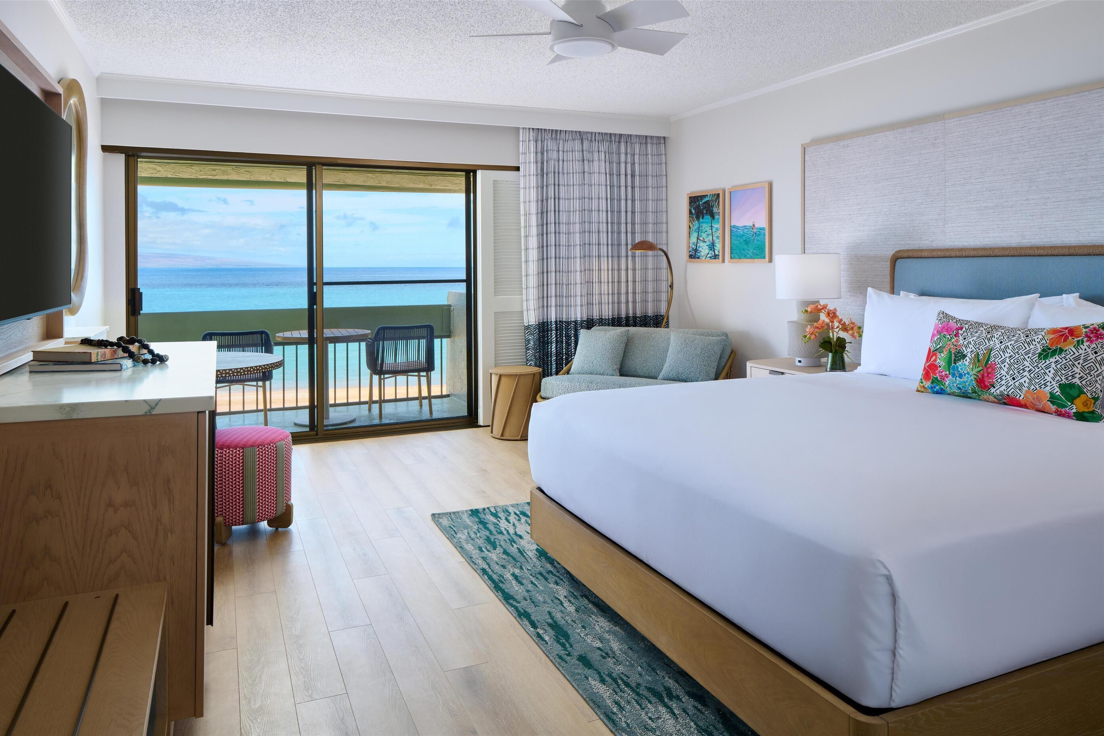 Suite familiar, frente al océano (Signature) | Ropa de cama de alta calidad y edredón 