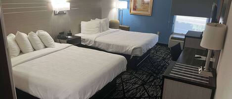 Premium bedding, down duvets, in-room safe, desk