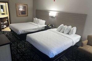Premium bedding, down comforters, in-room safe, desk