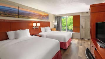 Room, 2 Queen Beds, Non Smoking | Desk, blackout drapes, iron/ironing board, free cribs/infant beds