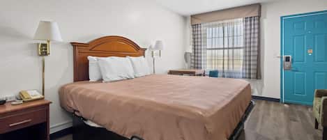 Room, 1 Queen Bed, Accessible, Non Smoking | Desk, iron/ironing board, free WiFi, bed sheets