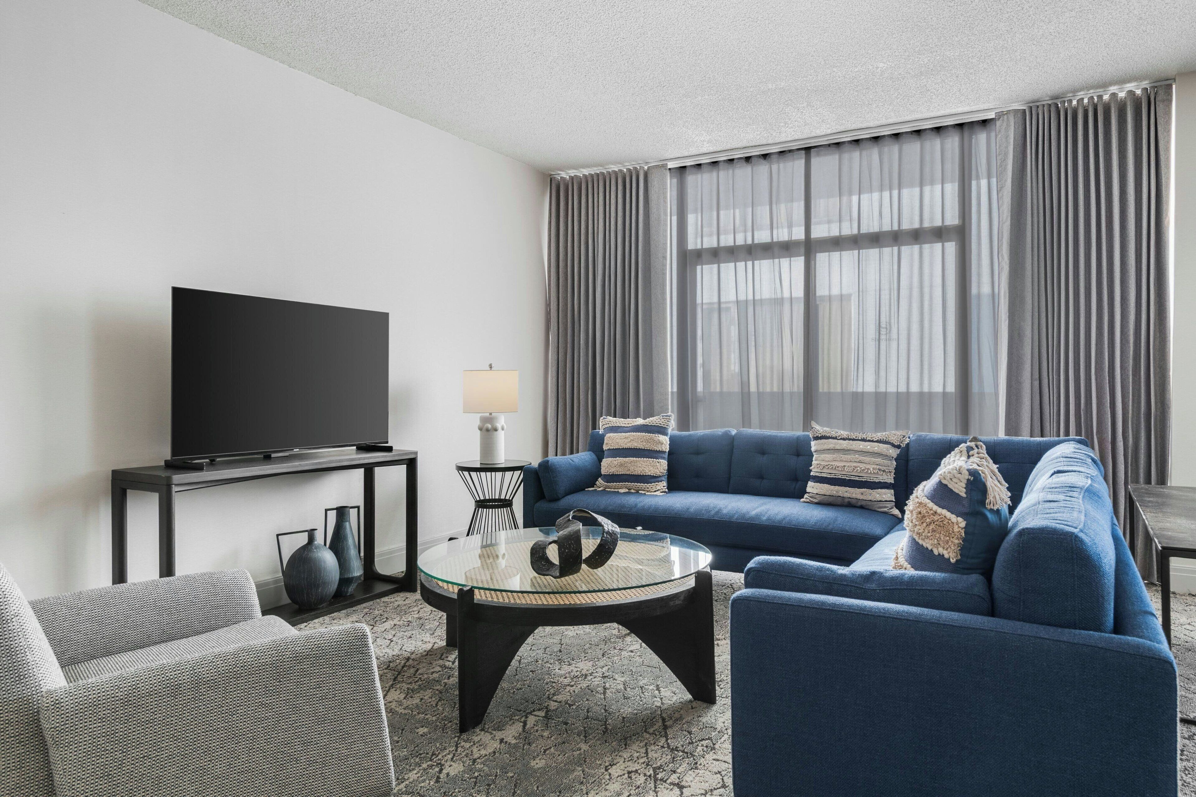 Suite, 1 Bedroom | Living area | LCD TV