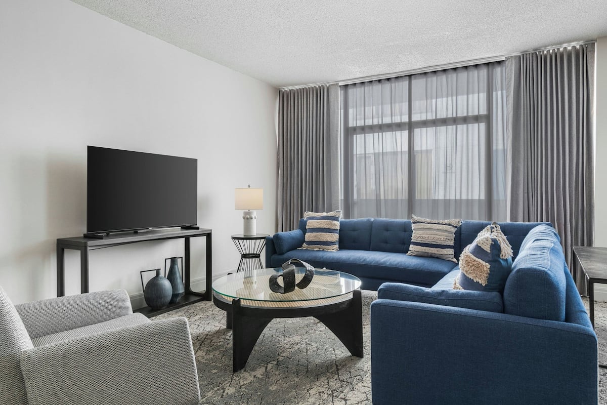 Suite, 1 Bedroom | Living area | LCD TV