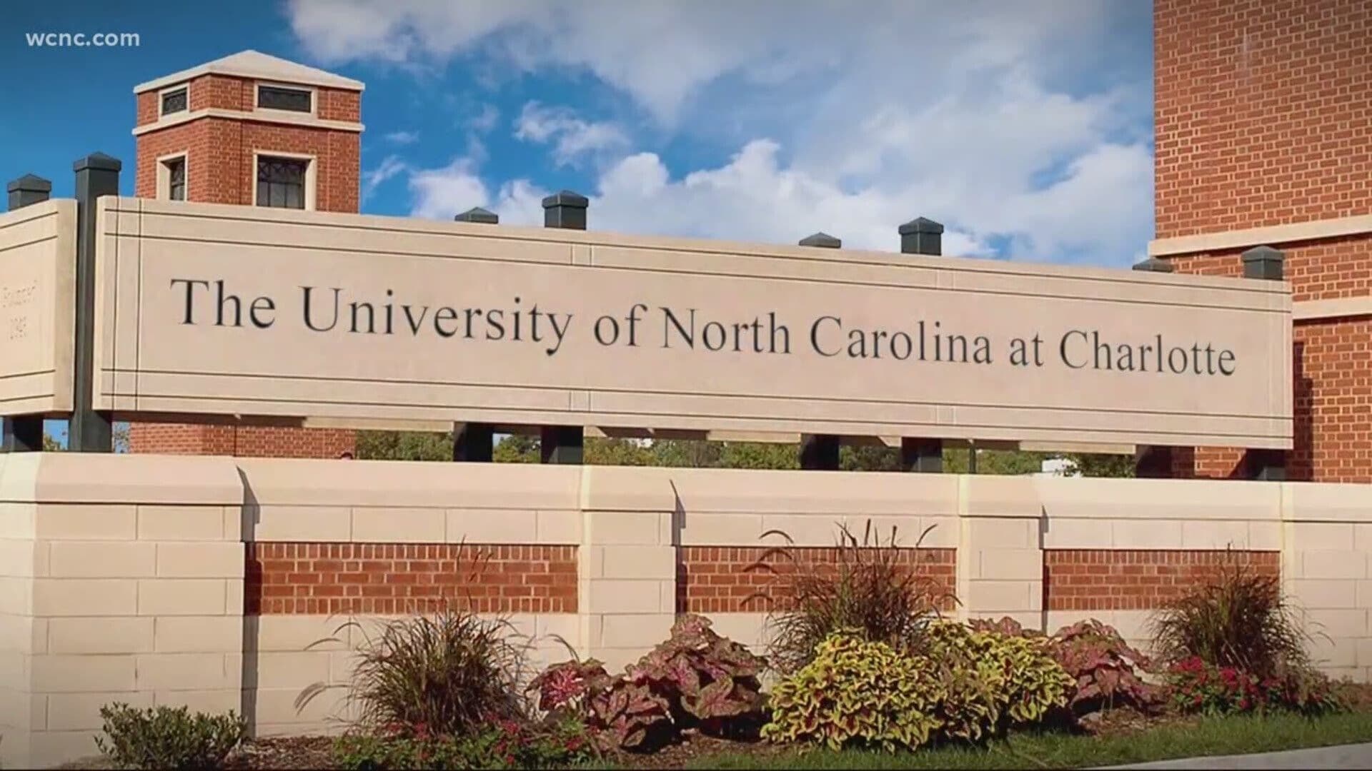 A sign for The University of North Carolina at Charlotte.