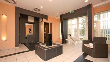 Sauna, tina de hidromasaje y baño turco o hammam