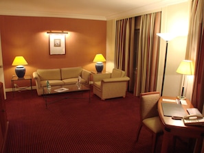 Executive Suite, 1 Double Bed | Living room | LCD TV, pay movies