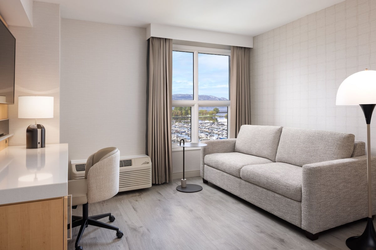 Room, 1 King Bed with Sofa bed, Lake View | 1 bedroom, desk, laptop workspace, iron/ironing board