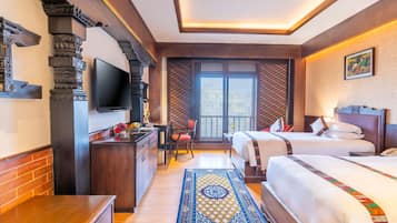 1 Schlafzimmer, hochwertige Bettwaren, Daunenbettdecken, Minibar