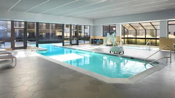 Indoor pool, outdoor pool, open 10:00 AM to 10:00 PM, sun loungers