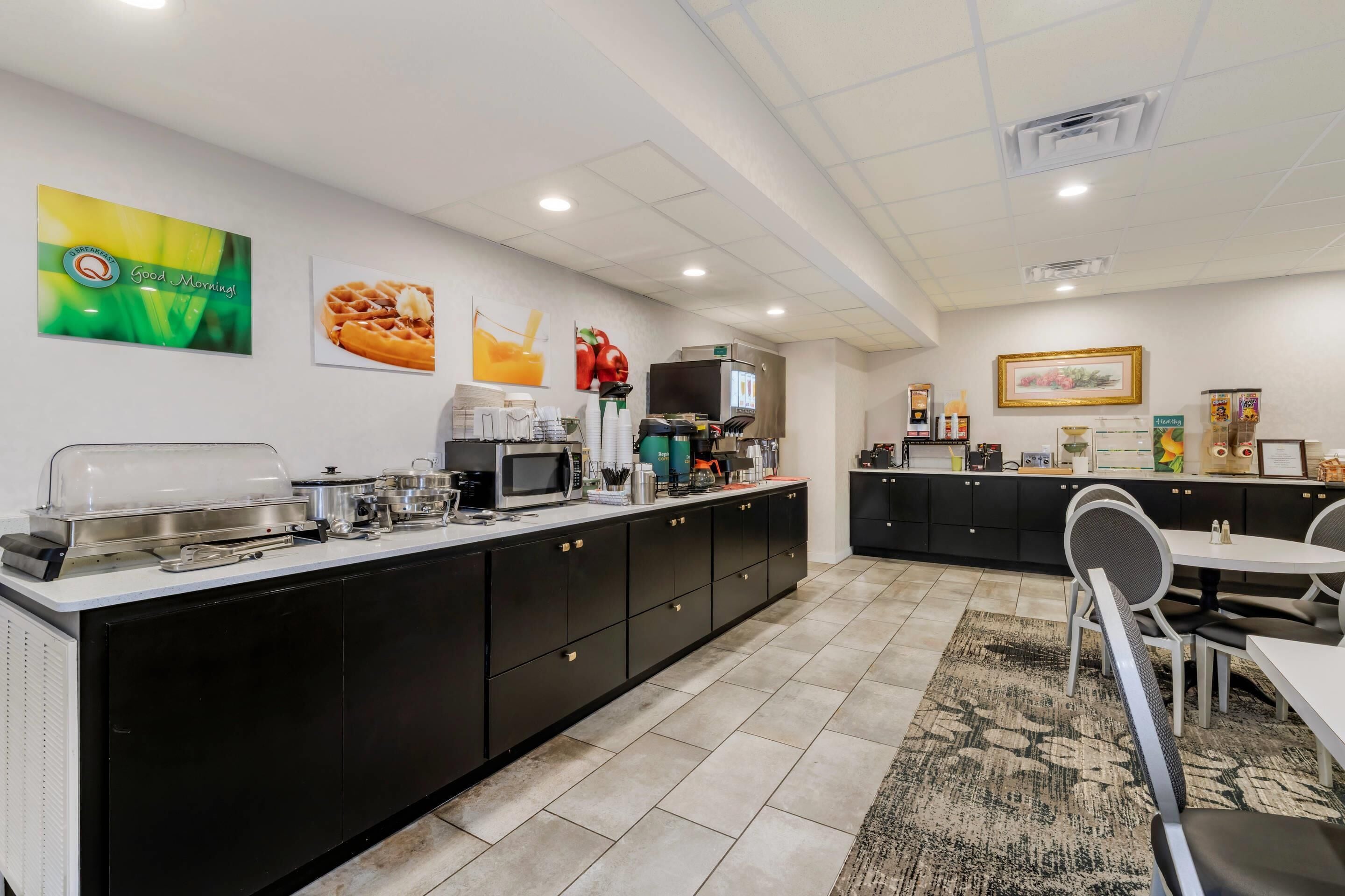 free daily self-service breakfast