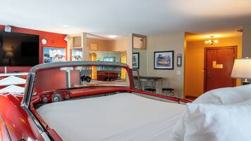 Suite Design, 1 lit double et 1 canapé-lit, non-fumeur, bain à remous | Coin séjour