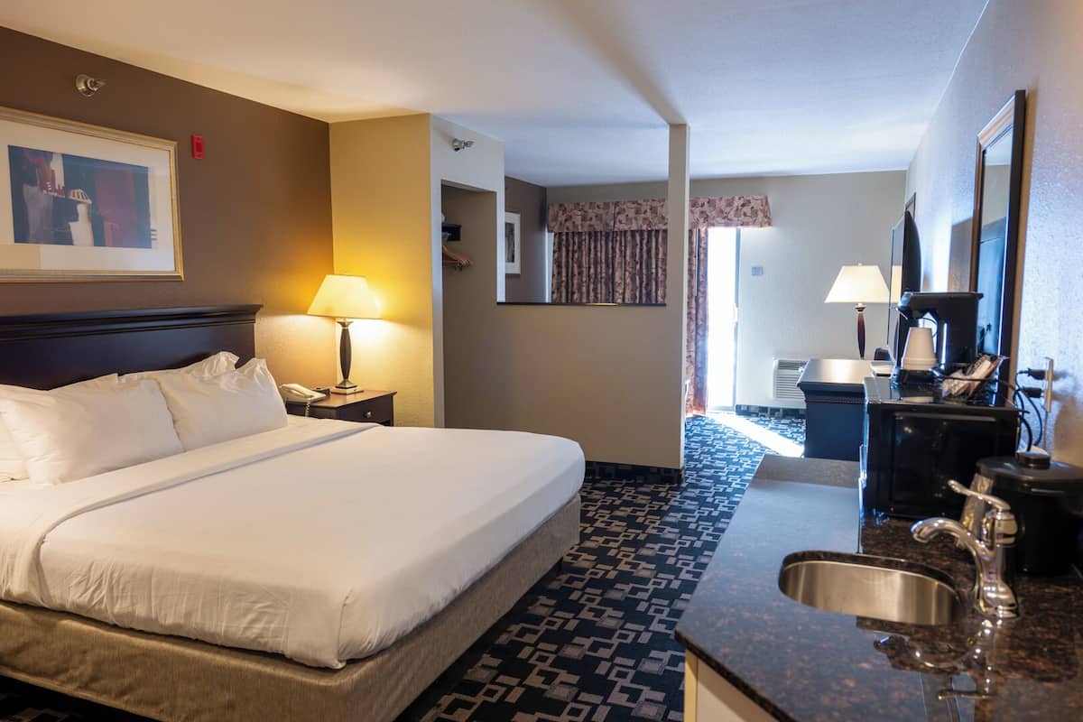 Junior Suite, 1 King Bed with Sofa bed, Patio