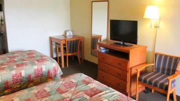 Blackout drapes, free WiFi, bed sheets