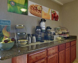 Free daily buffet breakfast