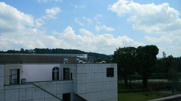 Vue depuis lâhĂ©bergement