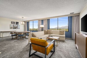 Presidential Suite, 1 King Bed, Non Smoking | Living area | 42-inch flat-screen TV with cable channels, TV, pay movies