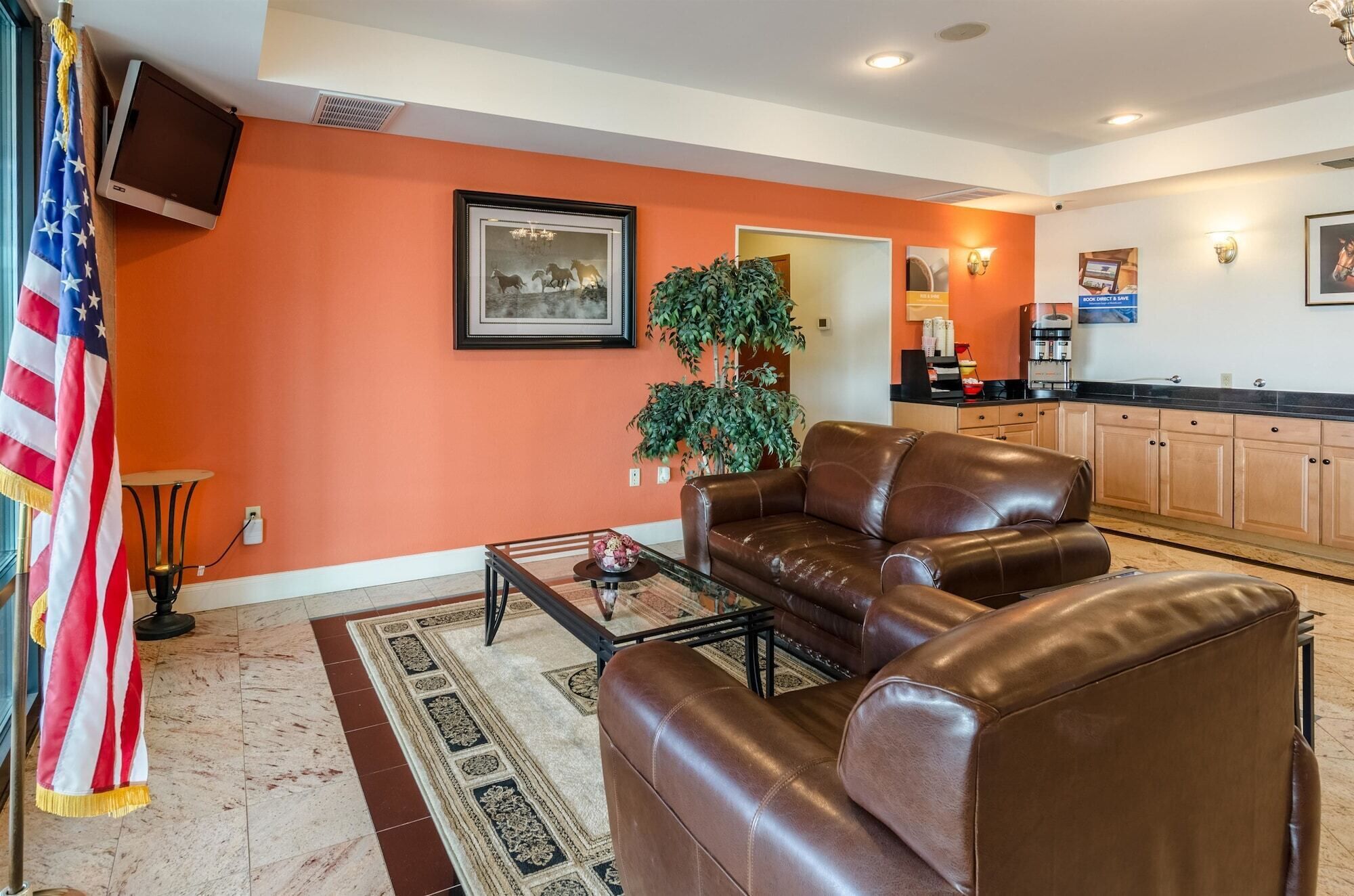 Sala de estar en el lobby