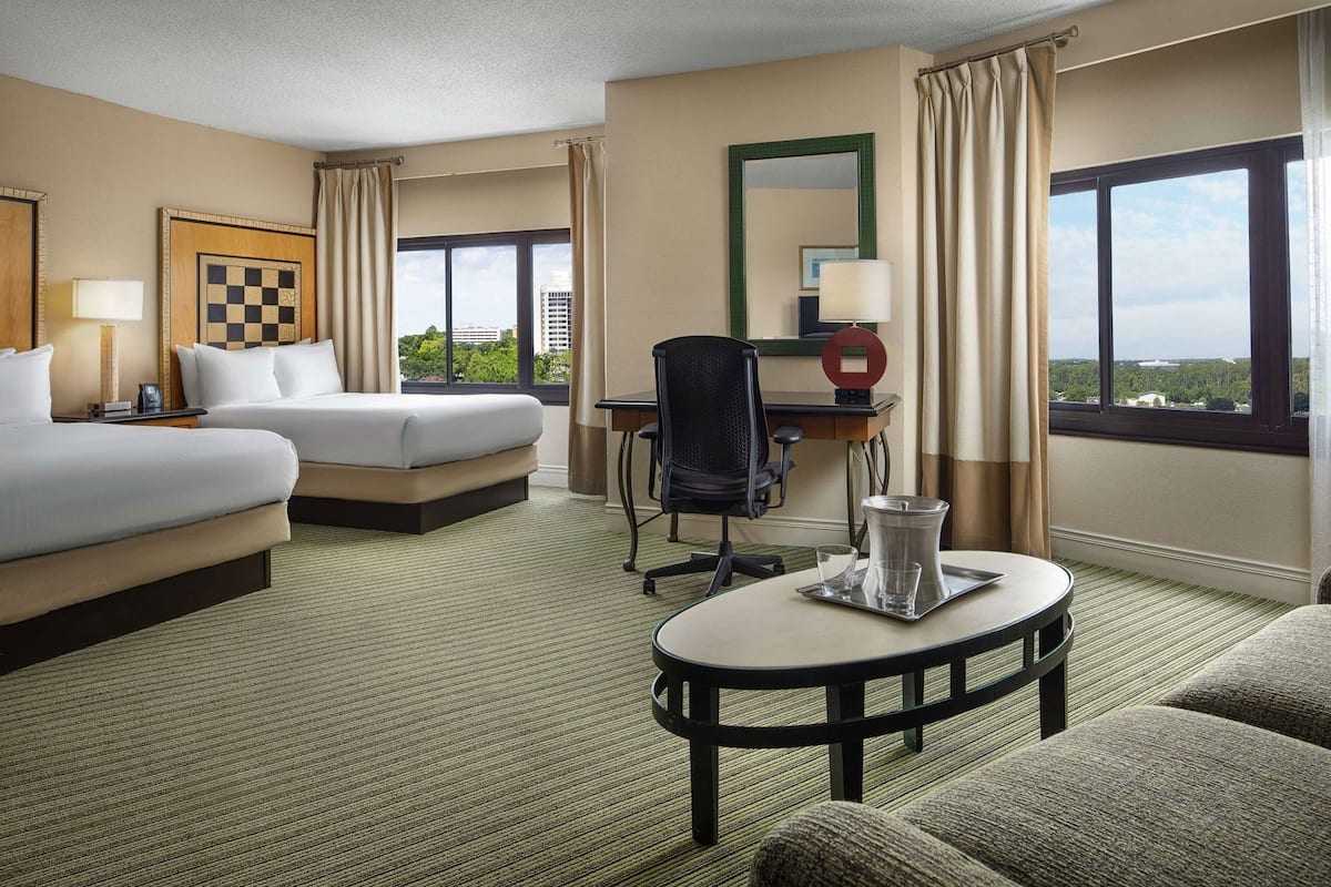 Premium bedding, pillowtop beds, in-room safe, desk
