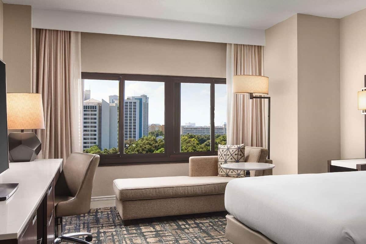 Premium bedding, pillowtop beds, in-room safe, desk