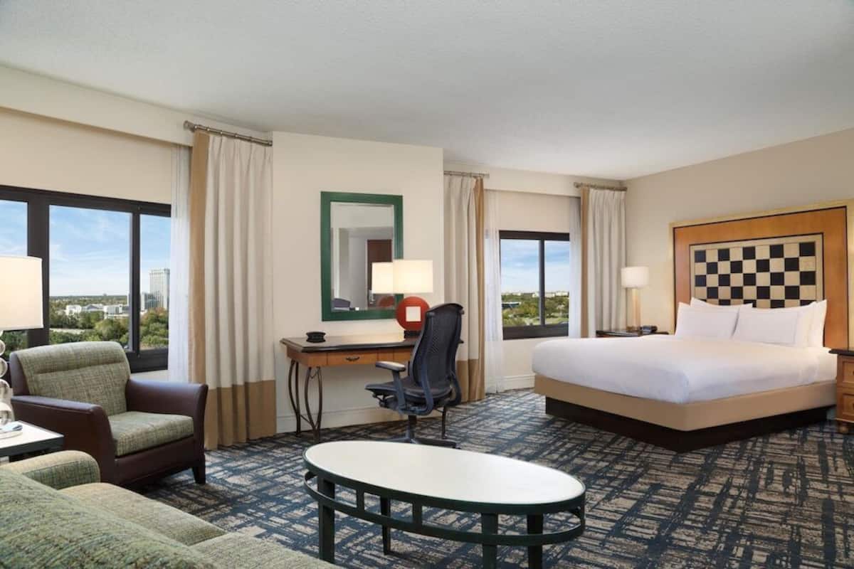 Premium bedding, pillowtop beds, in-room safe, desk