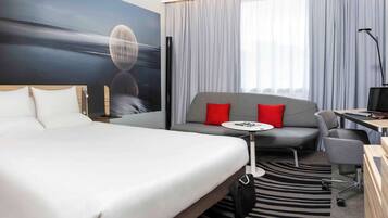 Literie hypoallergénique, couette en duvet d'oie, minibar