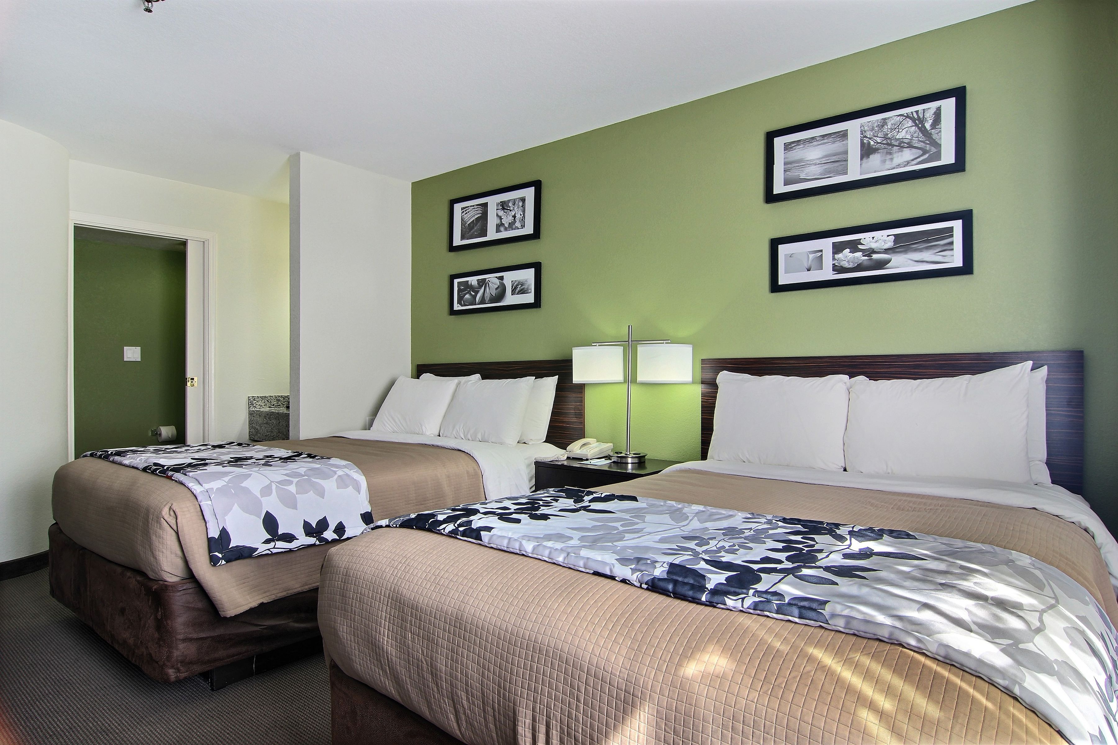 standard double room, 2 double beds, non smoking | bathroom | hair dryer, towels