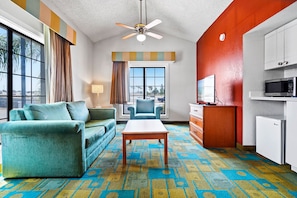 Suite, 1 Bedroom, Non Smoking | Premium bedding, desk, blackout curtains, iron/ironing board
