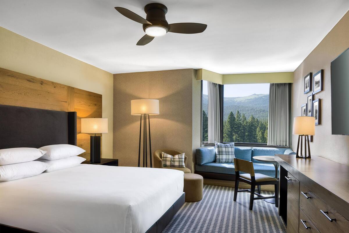 Down duvets, pillow-top beds, in-room safe, desk