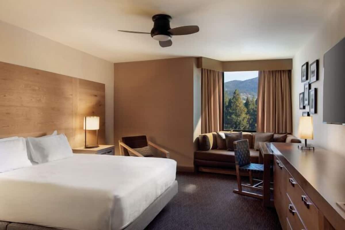 Down duvets, pillow-top beds, in-room safe, desk