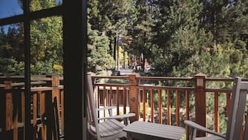 Down comforters, pillowtop beds, in-room safe, desk