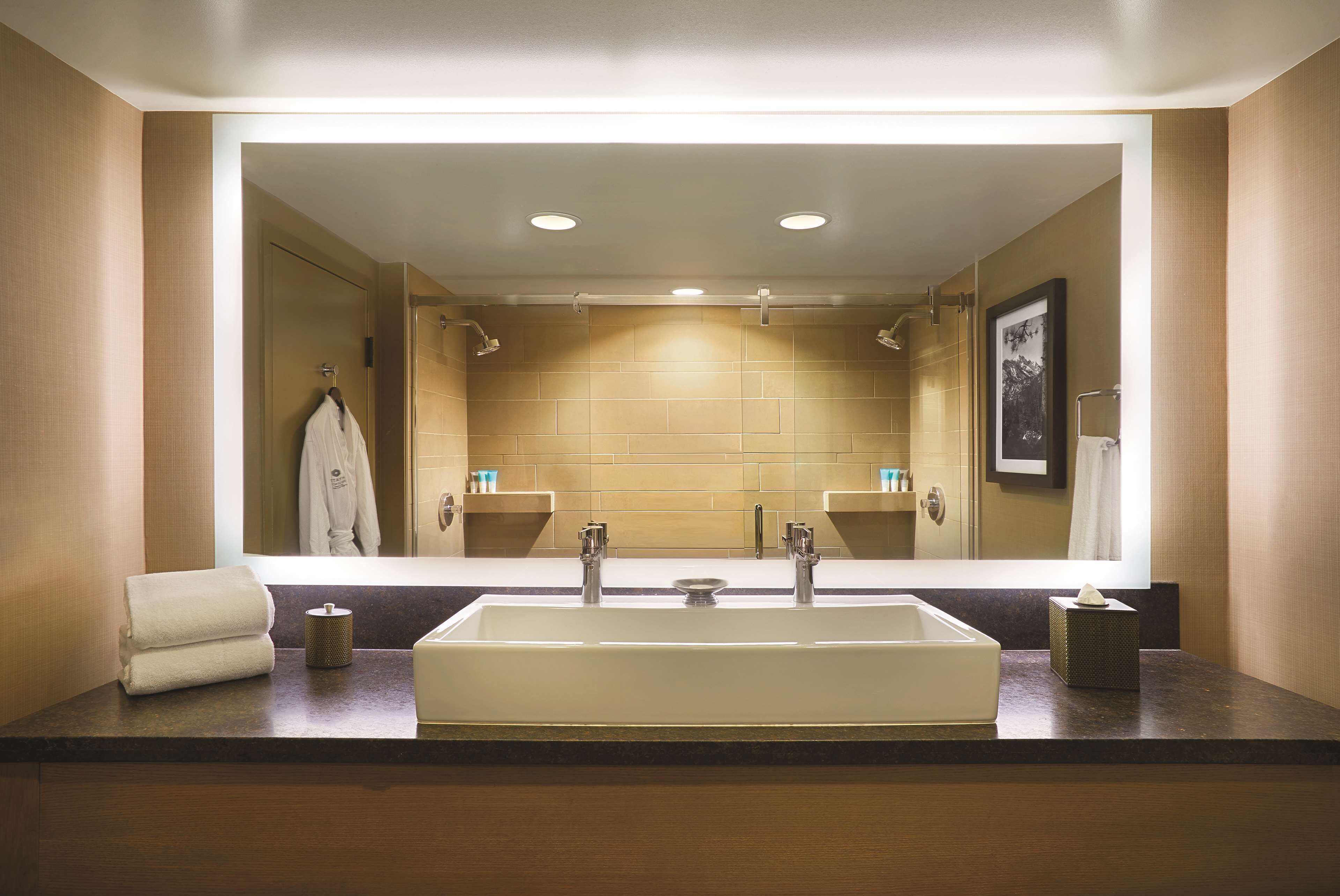 1 king deluxe | bathroom | combined shower/bathtub, free toiletries, hair dryer, bathrobes