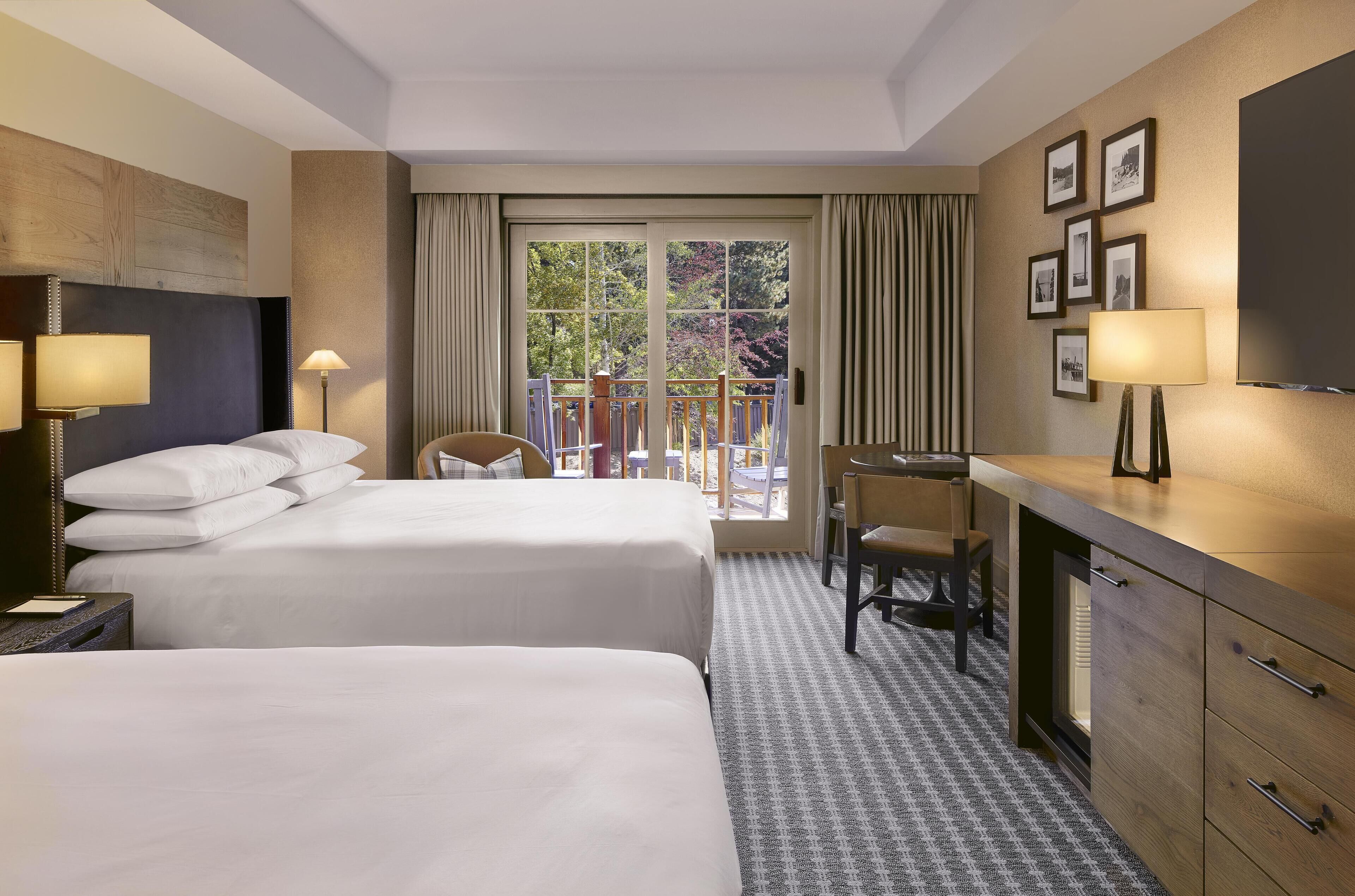 Room, 2 Queen Beds, Balcony | Down comforters, pillowtop beds, in-room safe, desk