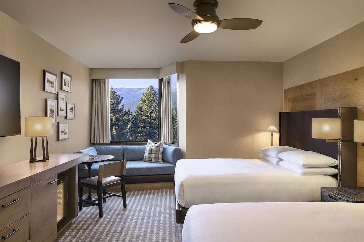 Room, 2 Double Beds | Down comforters, pillowtop beds, in-room safe, desk