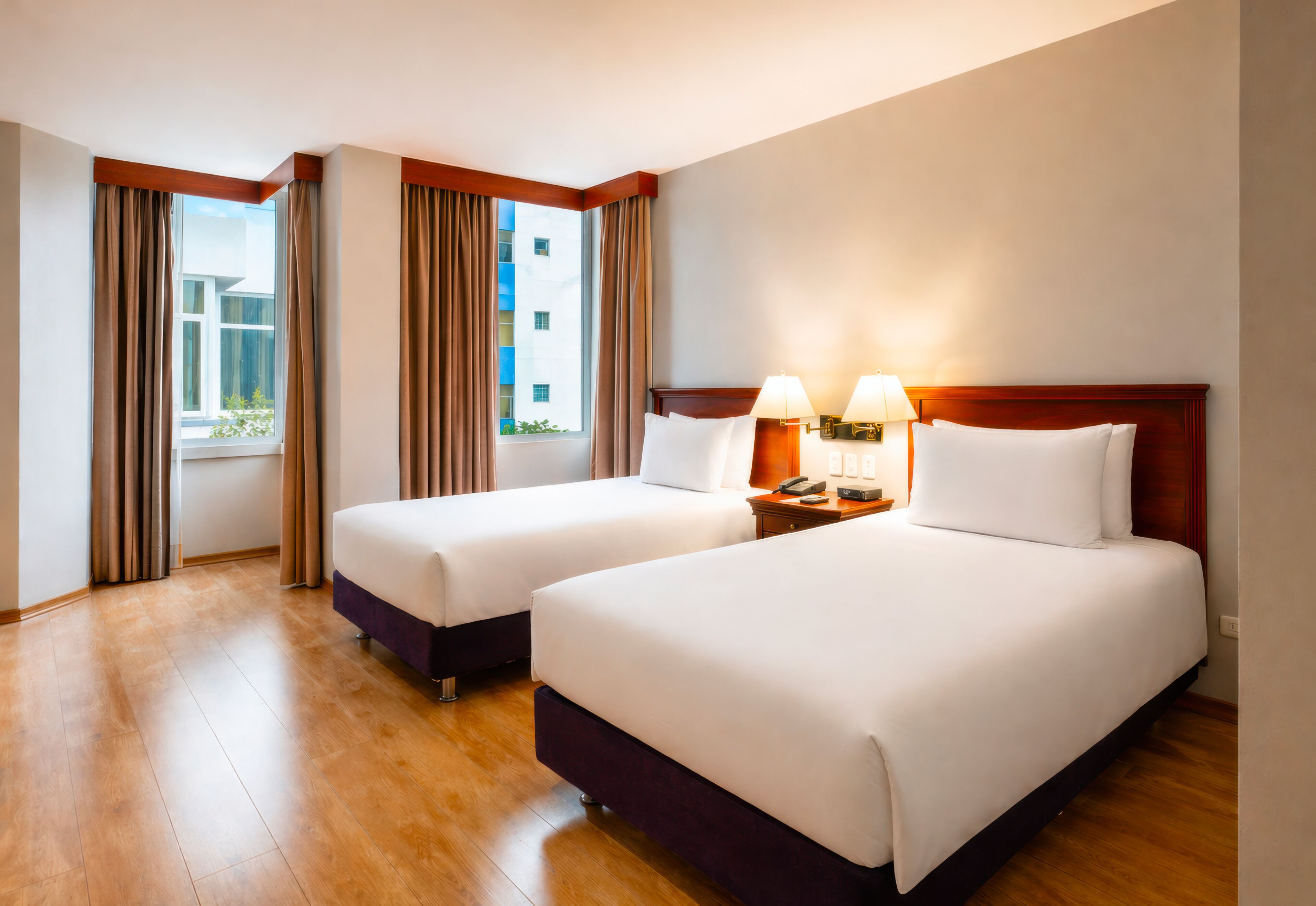 Superior Room, 2 Twin Beds | Pillowtop beds, in-room safe, laptop workspace, blackout drapes