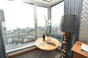 Suite, Bosphorus View | Minibar, in-room safe, desk, blackout drapes