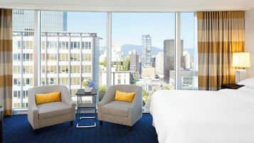 Premium bedding, down duvets, memory-foam beds, in-room safe
